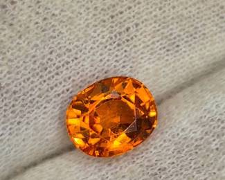 2.88 Carat Natural Mandarin Spessartite Garnet