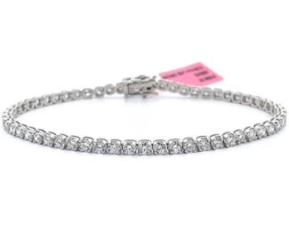 Classic 5 Carat Diamond Tennis Bracelet