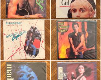 Vintage classic rock 7” 45 vinyl record albums 