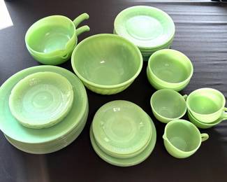 Vintage Fire-King Jadeite glassware