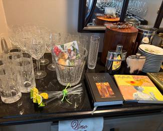 Ralph Lauren glassware and bar essentials
