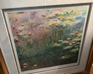 Lilly pad lithograph - pair - framed (2 of 2)