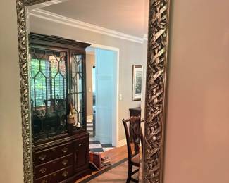 Large mirror with beveled edge