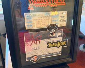 Rock N Roll Autographed Guitar Judas Priest Rob Halford COA