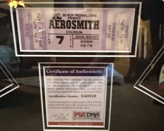 Rock N Roll Autographed Guitar Aerosmith Brad Whitford COA