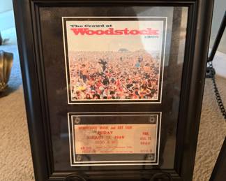Rock N Roll Woodstock Ticket with Letter of Authenticity