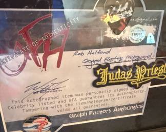 Rock N Roll Autographed Guitar Judas Priest Rob Halford COA