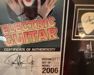 Rock N Roll Autograph Guitars Paul Stanley COA