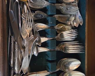 Vintage silver, silverware