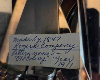 Antique silverware