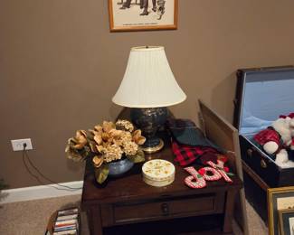 Table and lamp