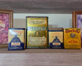 Vintage spice containers