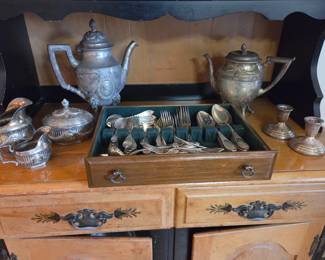 Vintage silver, silverware