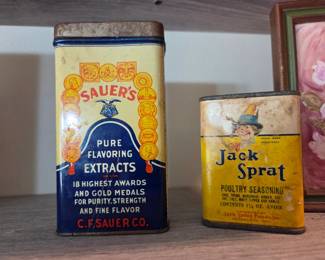 Vintage spice containers