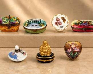 Limoge trinket boxes