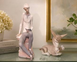 Lladro statue and donkey