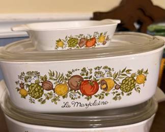 Vintage Corning Ware Spice of Life La Marjolaine Casserole Dishes