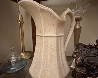 Vintage Speckled Ceramic Pitcher - McCoy USA