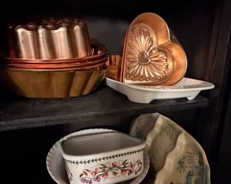 Vintage Copper Heart Shaped Jello Mold