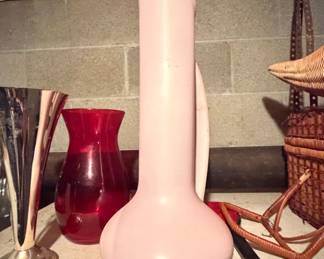Vintage Pink Ceramic Pitcher Vase - Royal Haeger RG82