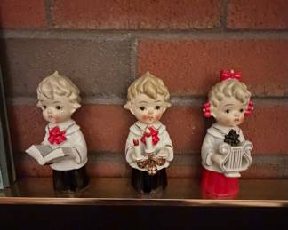 Vintage Ceramic Choir Figurines - Japan