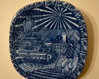 Vintage 1977 Rörstrand Julen Christmas Plate