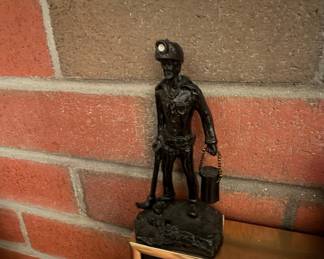 Vintage Hand Crafted Coal Miner Figurine