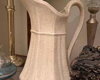 Vintage Speckled Ceramic Pitcher - Red Cliff Ironstone