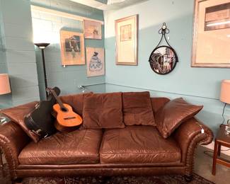 Large leather couch