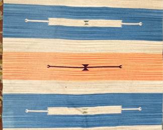 Flat weave Dhurrie cotton rug