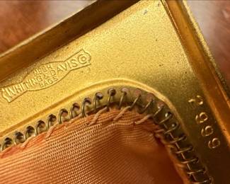 Whiting & Davis Gold Tone Mesh Evening Bag