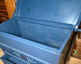 Folk Art Style Blanket Chest with Drawer