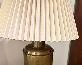 Frederick Cooper Style Brass Tea Caddy Table Lamp