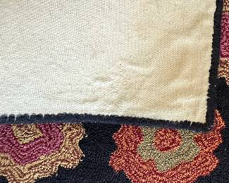 Grandmother's Flower Garden Hexagon Quilt Style Rug