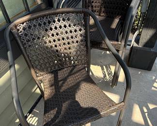 Woven Resin Patio Armchair