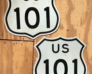 US Route 101 Highway Signs