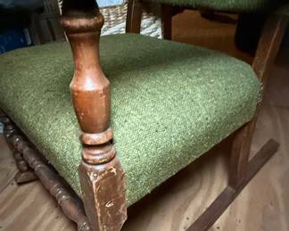 Jacobean Revival Bobbin and Block Armchair Style