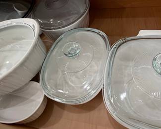 CorningWare French White Casserole Dishes with Lids
