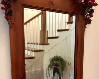 Country Style Pine Wall Mirror