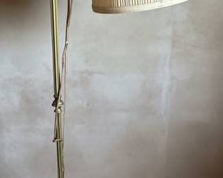 Art Deco Style Bridge Floor Lamp with Bird Motif
