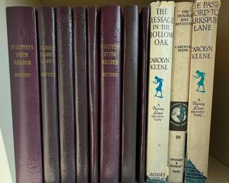 Collection of Vintage Nancy Drew and McGuffey's Reader Books