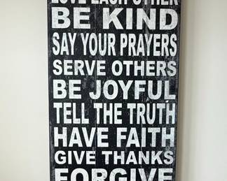 Our Family Rules Wall Sign