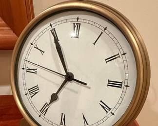 Pottery Barn Brass Table Clock