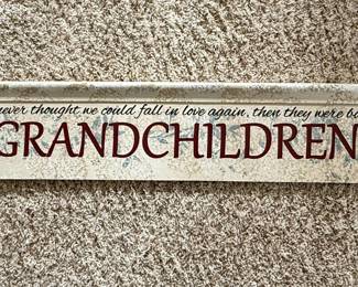 Personalized Memories "Grandchildren" Wall Sign