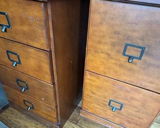 Ballard Designs Library Desk and Filing Cabinets