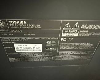 Toshiba 32SL410U Television