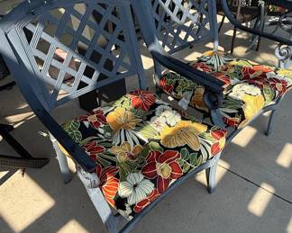 Cast Aluminum Lattice Back Patio Dining Set
