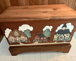 Folk Art Style Toy Box