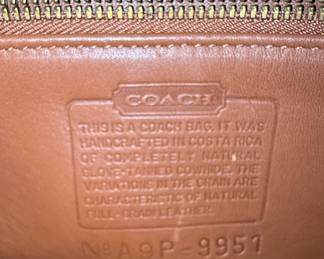 Vintage Coach 9951 Patricia's Legacy Leather Shoulder Bag