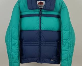 Vintage White Stag Mountain Coat Puffer Jacket